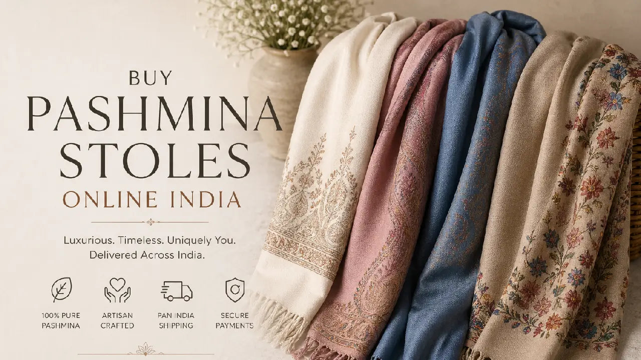Complete Guide to Buy Pashmina Stoles Online India (Avoid Fake Products)